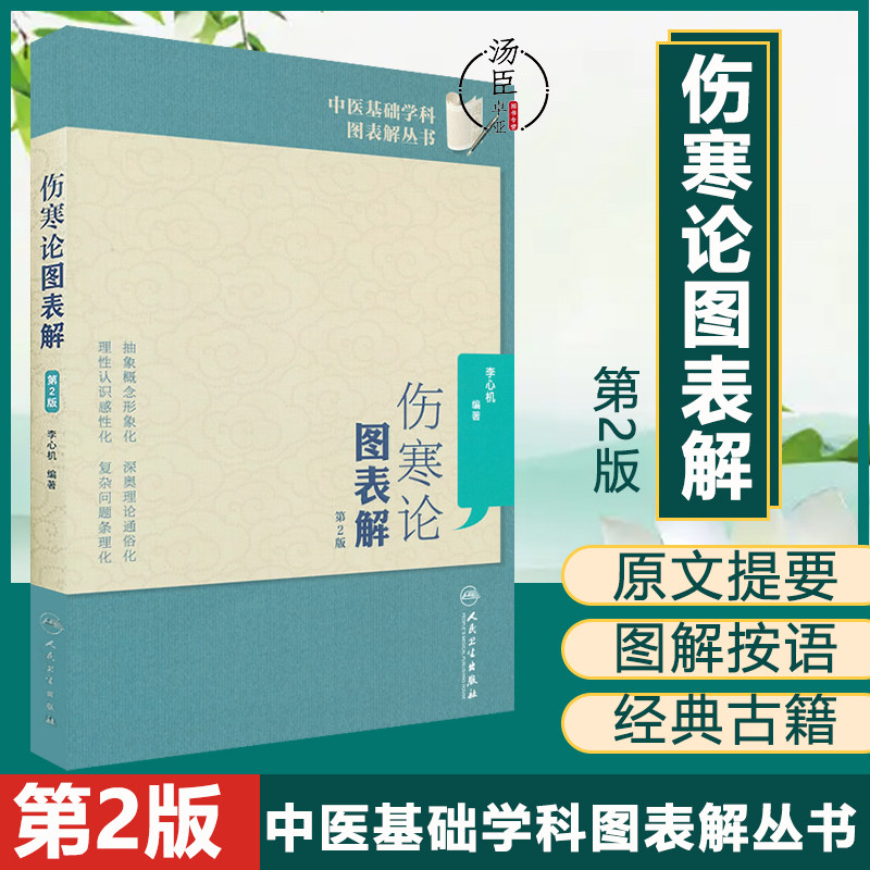 中医基础学科图表解丛书伤寒论图表解第2版 李心机 中医经典古籍 辨
