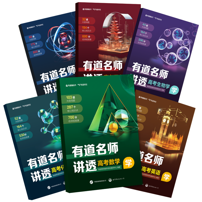 2024版有道名师讲透 高考数学高中物理语文英语化学生物复习教辅重点知识归纳专题 赠干货视频思维导图抖音爆款网易官方有道