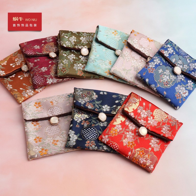 团花荷包袋纽扣复古首饰包装袋锦囊袋饰品文玩收纳袋织锦布艺包,饰品/流行首饰/时尚饰品新,首饰袋,淘宝优惠券,粉丝福利购,淘宝优惠卷