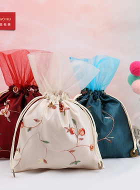 果子花砂锦囊首饰包装袋礼品