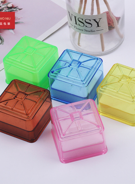 02SLSN首饰盒塑料戒指盒婚礼对戒盒随机颜色珠宝饰品戒盒收纳盒子