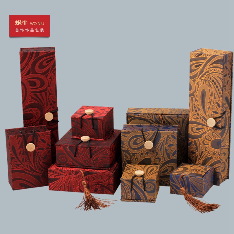 流苏锦盒手串念珠盒古玩挂件佛珠