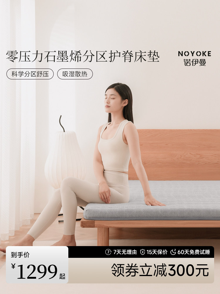诺伊曼石墨烯床垫可折叠护脊床褥子薄垫床垫软垫家用卧室榻榻米