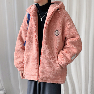 23冬季港风宽松加厚连帽情侣棉服男装装外套171A-P120图片