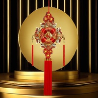 景泰藍中國結(jié)新年福字雙面掛件