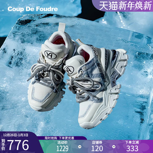 超火炸街休闲运动鞋 CDF女鞋 百搭松糕厚底增高老爹鞋 新款 2025秋季