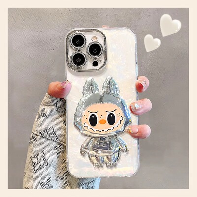 拉布布镜子支架新款手机壳