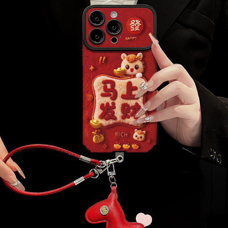 马上发财2026年新年款手机壳