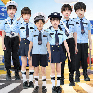 儿童警服警察服小交警制服合唱服