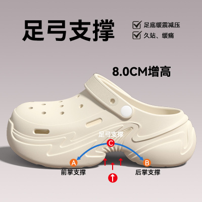足弓支撑不累脚洞洞鞋女款25新款