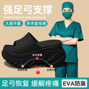 外穿2025新款 德國(guó)醫(yī)用手術(shù)拖鞋 女款 夏季 足弓支撐防滑防臭厚底涼拖