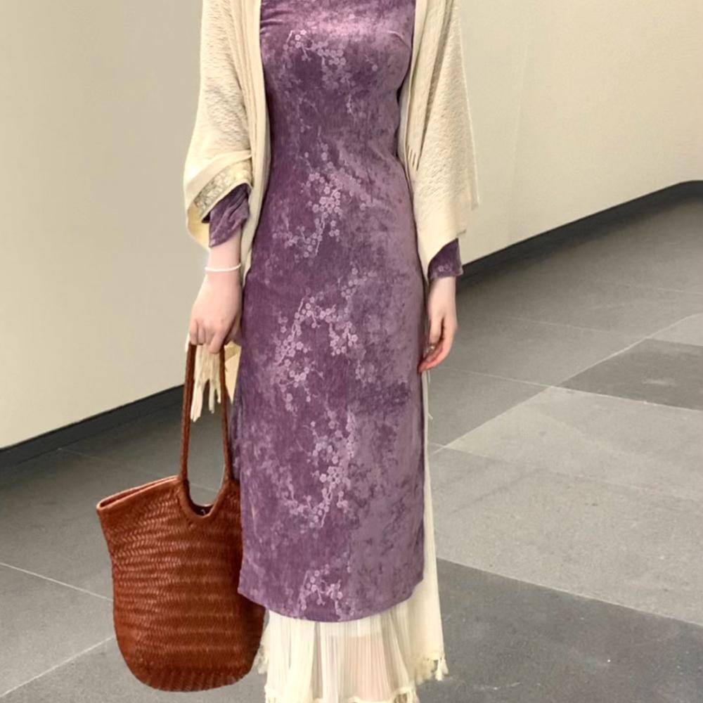 新中式日常改良旗袍秋季