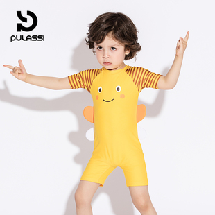 pulassi男童泳衣宝宝连体泳装 3岁婴儿男儿童游泳衣 幼儿幼童小童2