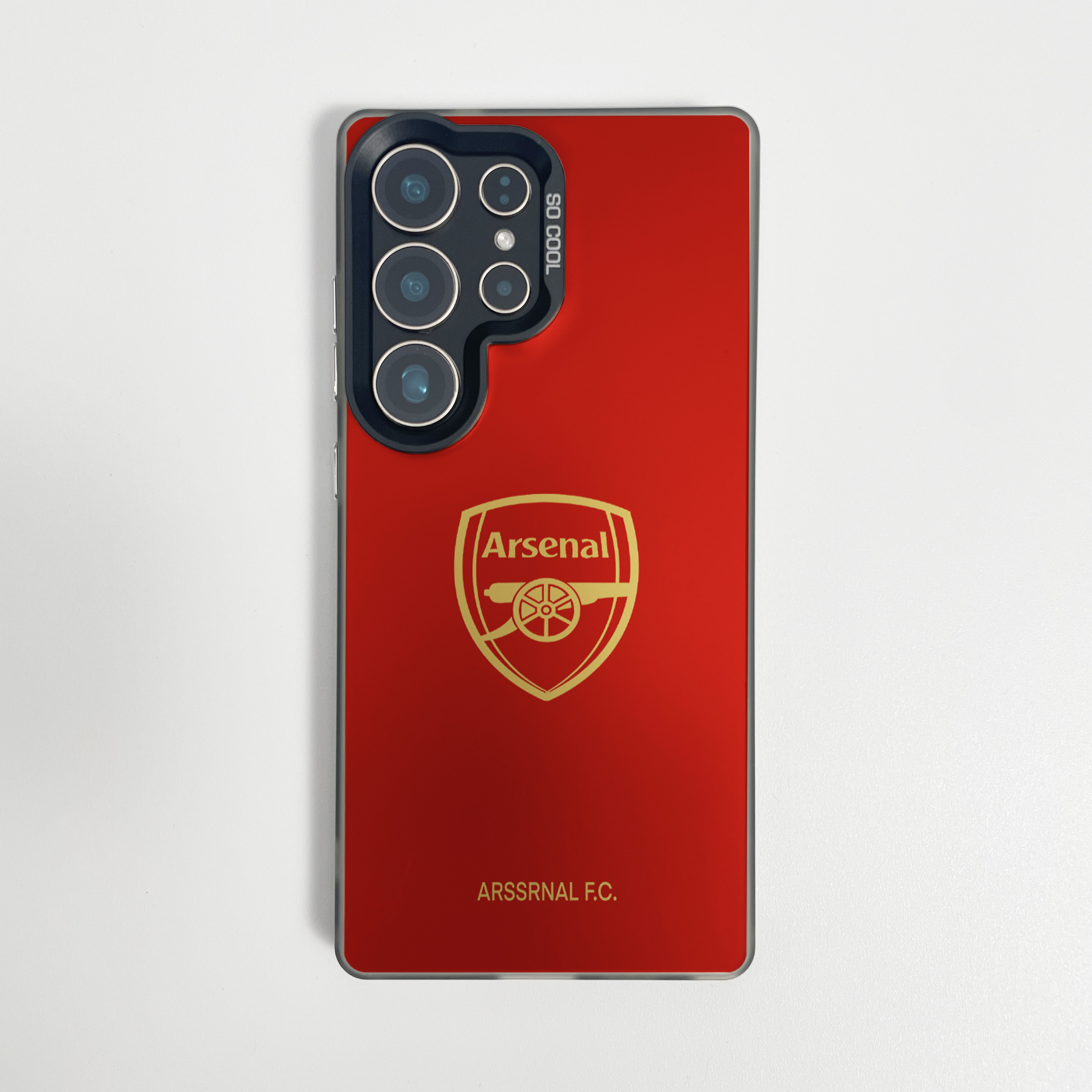 金红队徽适用于三星s24ultra阿森纳手机壳s23fe磁吸s25+足球s22新款一加11全包12防摔13AC3小众5保护套