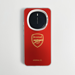 尊贵金红阿森纳适用于荣耀Magic5Pro手机壳4足球100PRO防摔300磁吸X60PRO彩银X50死忠70新款 保护套