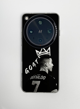 C罗GOAT适用于oppofindX9pro手机壳x8ultar新款X7磁吸X6彩银K13TURBO足球12X/s真我realme14/13/12