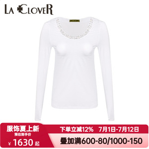 LACLOVER兰卡文春秋季时空恋人系列水钻长袖上衣内搭外穿LC72UQ1
