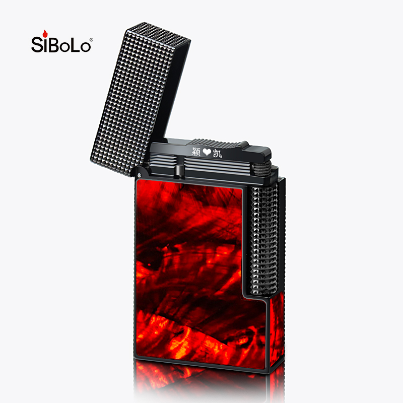 圣诞节打火机红龙烈焰款纯铜朗声创意定制送男友老公生日礼盒装