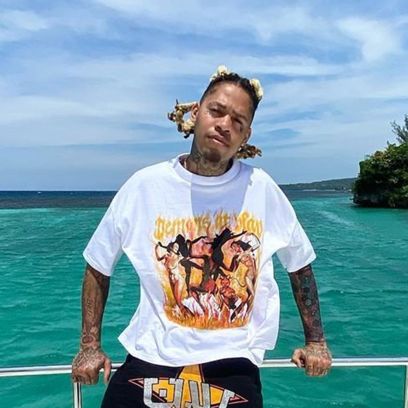 Atreddplay嘻哈说唱短袖T恤