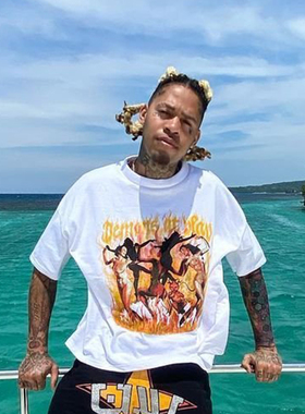 Trippie Redd Demons At Play Ring Atound Tee 嘻哈说唱短袖T恤
