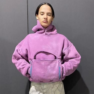 KANYE WEST TRIPLE POCKET PERFECTHOODIE 洗水休闲连帽卫衣