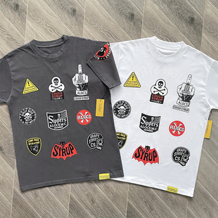 That's A Awful Lot of Cough Syrup 多元素印花休闲短袖T恤