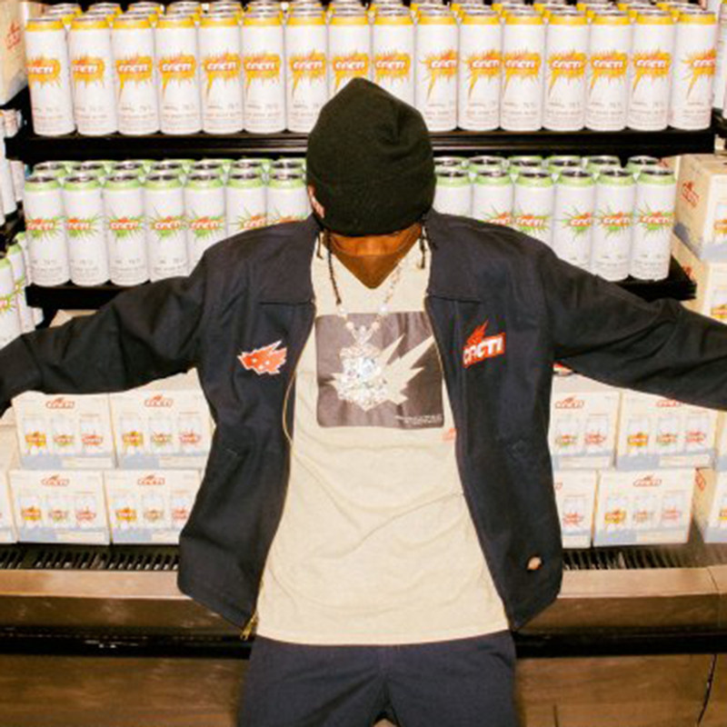 travis scott ts cactus jack  cacti spike tee 啤酒短袖t恤