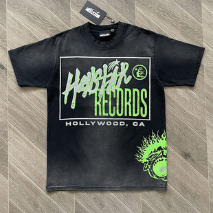 Hellstar Studios Yins欧美高街潮流闪片印花短袖T恤