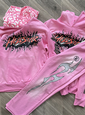 Hellstar Studios brainwashed hoodie with brain 洗水卫衣长裤