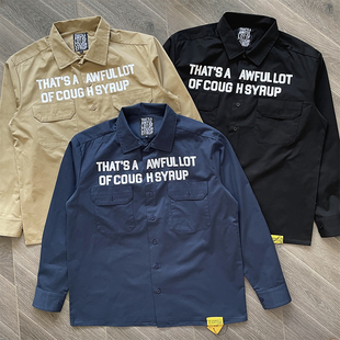 Awful Lot 衬衫 Syrup字母印花休闲长袖 Cough That