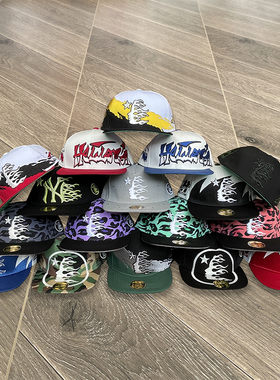Hellstar Studios fitted hat 绣花logo男女休闲运动棒球帽子