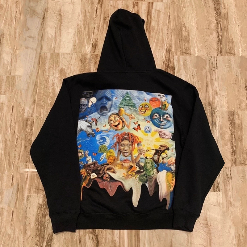 嘻哈涂鸦帽衫TrippieReddLife