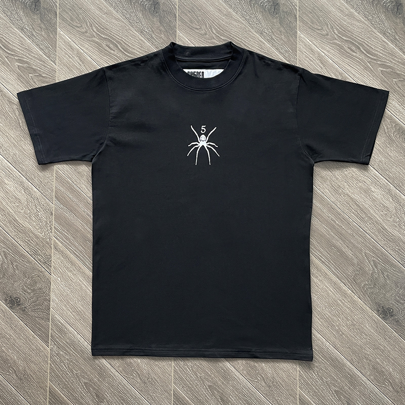 Sp5der worldwide 555555  TEE字母印花休闲短袖T恤