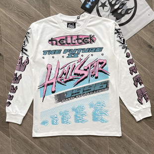 Hellstar Brain Racer Long Sleeve 脑赛车手男女长袖纯棉T恤