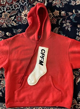 Kanye 菲董同款 CPFM.XYZ Sock Hooded 合作款袜子帽衫男女卫衣