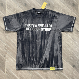 Awful Lot 扎染印花洗水做旧短袖 T恤 Syrup Cough That