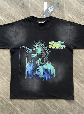 HELLSTAR STUDIOS King of Rock and Roll 纯棉休闲短袖T恤