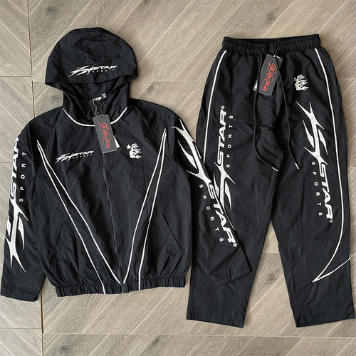 Hellstar Studios Sample Hoodie 拼接拼色休闲风衣运动长裤外套