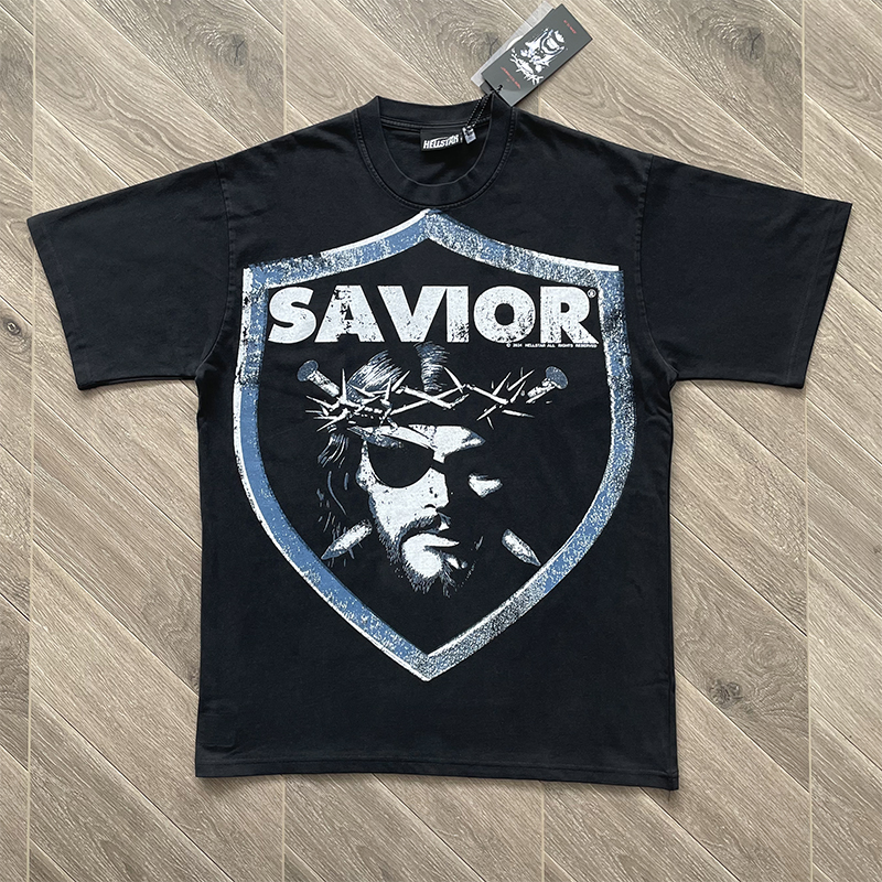 HELLSTAR STUDIOS BIGGER THAN SATAN 复古印花风格短袖T恤