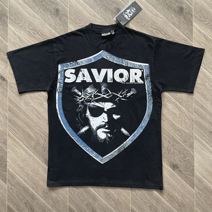 THAN BIGGER SATAN 复古印花风格 T恤 HELLSTAR 短袖 STUDIOS