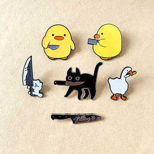 徽章别针衣服包包动漫装 猫咪可爱合金日系胸针卡通个性 饰品潮