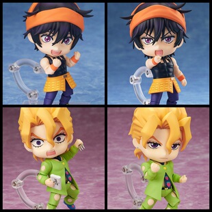 JOJO的奇妙冒险 黄金之风 1684 吉尔卡1685 福葛 可动换脸Q版粘土