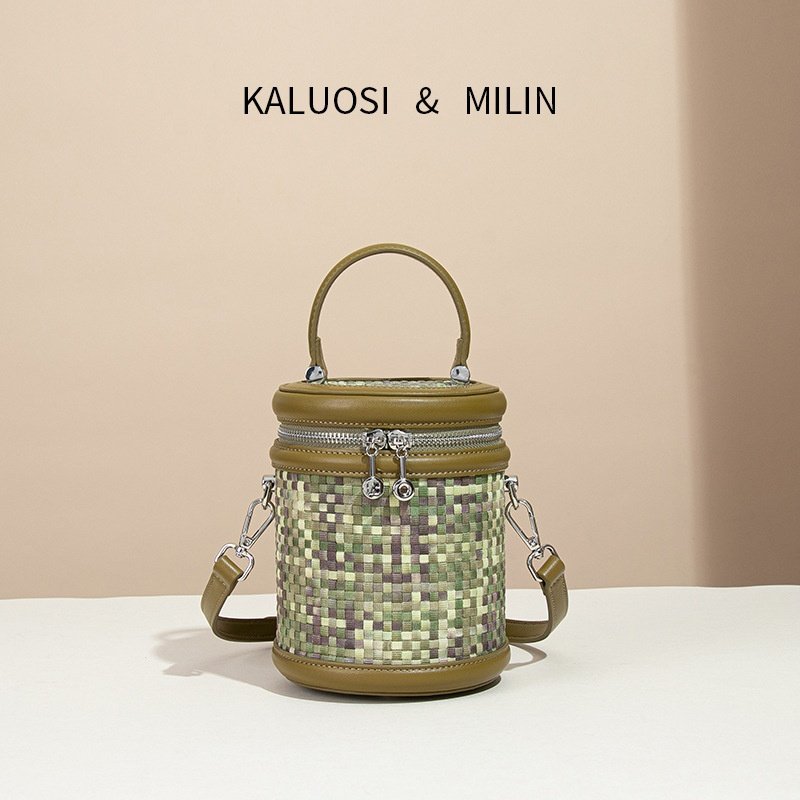 20262025轻奢水桶包女水洗牛仔布撞色小众设计发财桶编织包手提,箱包皮具/热销女包/男包,水桶包,淘宝优惠券,粉丝福利购,淘宝优惠卷