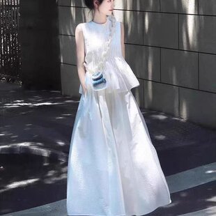 2026超火夏装一整套气质女神范高端富家千金感独特漂亮绝美套装裙