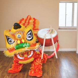 塑料舞狮子整套儿童舞狮道具狮子头舞狮头套装醒狮小孩舞狮头