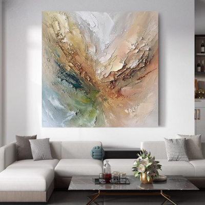 MHD抽象油画立体简约客厅装饰画沙发背景墙挂画轻奢高级感玄关画