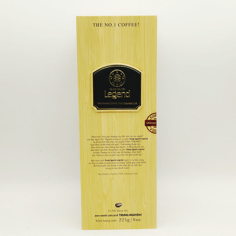 越南原装代购中原传奇legend咖啡粉225g研磨滴漏咖啡香浓顺滑贵气