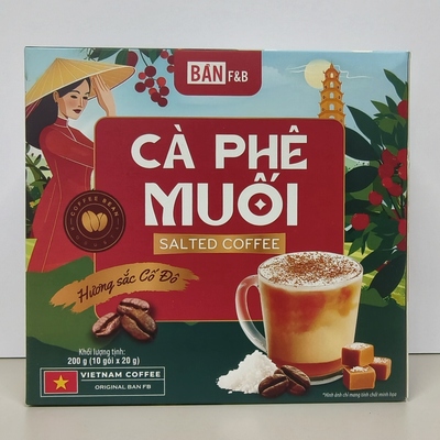 越南咖啡原装BAN F&B海盐速溶咖啡200克生椰拿铁上班提神正品包邮