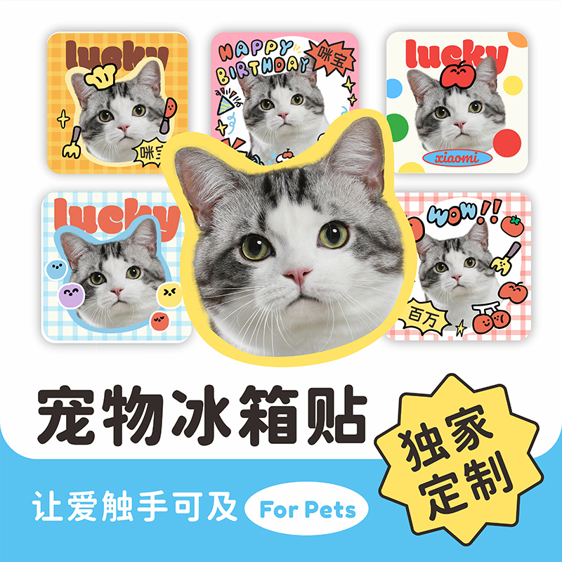 定制宠物冰箱贴超多模板
