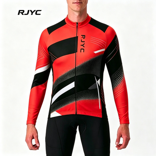 RJYC专业男秋冬抓绒骑行服套装
